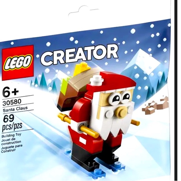 NWT NIB Lego Creator Santa Claus Skiing 30580 NEW Holiday Ski Retired Model - Picture 1 of 3